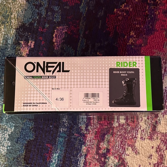 O'Neal Youth Rider Boots - Black NWT - Picture 9 of 13